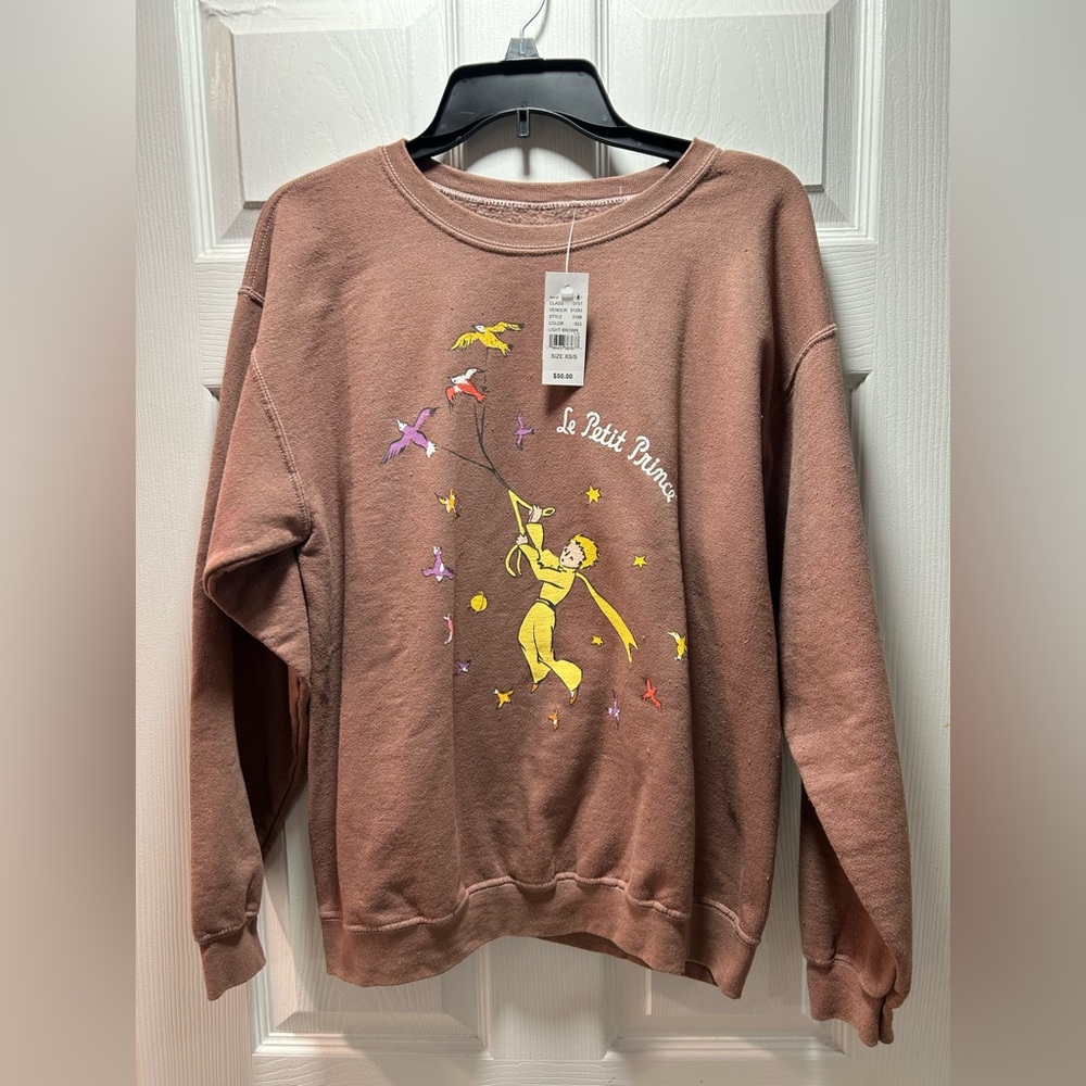 Le Petit Prince Brown Sweater Size XS/S NWT